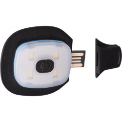 Čepice s čelovkou 180lm, nabíjecí, USB, uni velikost, bavlna/PE, fluorescentní žlutá