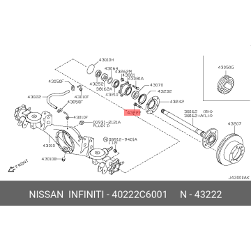 OE ZADNÍ ŠTEFT / ŠROUB NISSAN PATROL - M12x1,25