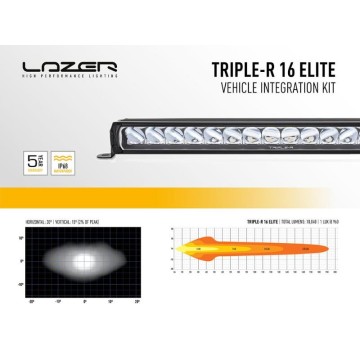 RAMPA DO MASKY LAZER - FORD RANGER RAPTOR 2023+ 1x Triple-R 16 Elite