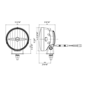 PIAA LP550 přídavné dálkové kulaté LED světlomety o průměru 131 mm / 5", ECE homologace
