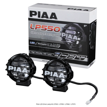 PIAA LP550 přídavné dálkové kulaté LED světlomety o průměru 131 mm / 5", ECE homologace
