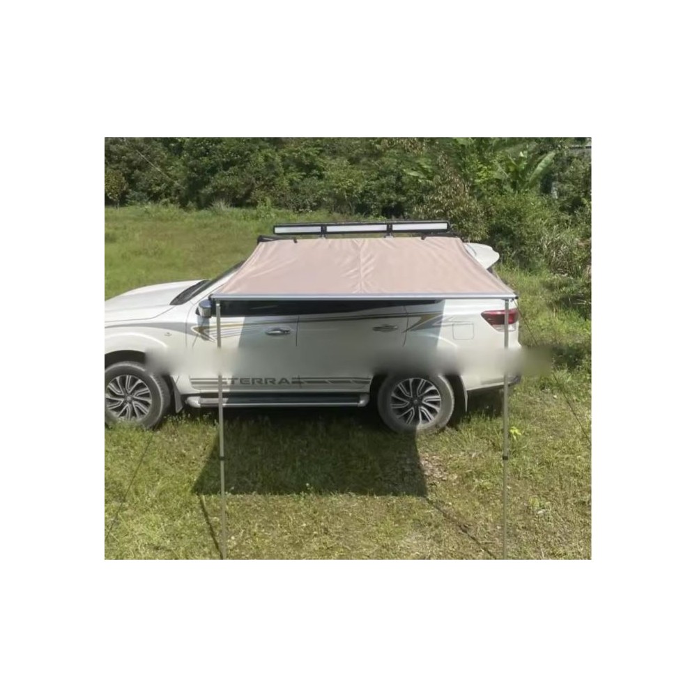 Markýza na auto boční černá/písková 2x2m Markýza na auto boční černá/písková 2x2m