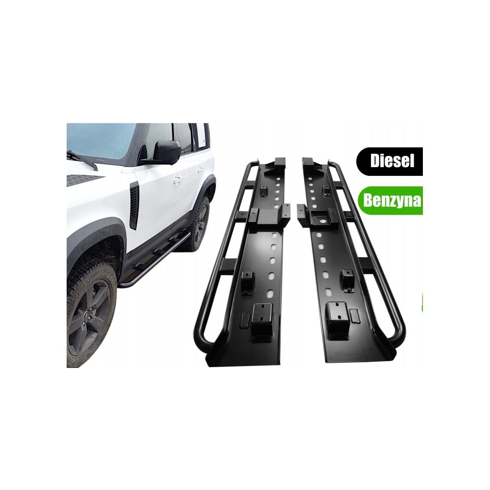 TRUBKOVÉ BOČNÍ NÁŠLAPY HD – ROCK SLIDERS LAND ROVER DEFENDER L663 (2020+) TRUBKOVÉ BOČNÍ NÁŠLAPY HD – ROCK SLIDERS LAND ROVER DEFENDER L663 (2020+)