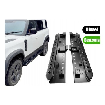 PROFILOVANÉ BOČNÍ NÁŠLAPY HD – ROCK SLIDERS LAND ROVER DEFENDER L663 (2020+)