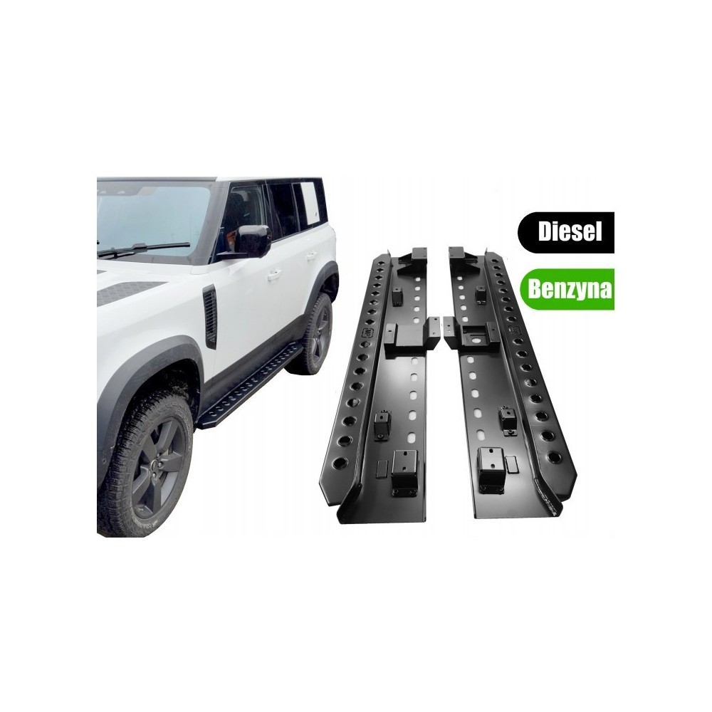 PROFILOVANÉ BOČNÍ NÁŠLAPY HD – ROCK SLIDERS LAND ROVER DEFENDER L663 (2020+) PROFILOVANÉ BOČNÍ NÁŠLAPY HD – ROCK SLIDERS LAND ROVER DEFENDER L663 (2020+)