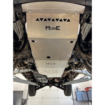KOMPLETNÍ KRYTÍ PODVOZKU - MITSUBISHI PAJERO IV - HLINÍK - PRO PEVNOSTNÍ NÁRAZNÍK