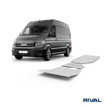 KOMPLETNÍ HLINÍKOVÉ KRYTÍ PODVOZKU - VW CRAFTER, MAN TGE 4x4 2021- automat s ACC