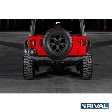 KRÁTKÝ ZADNÍ NÁRAZNÍK HLINÍKOVÝ RIVAL - JEEP WRANGLER JK, JL 2007-2025