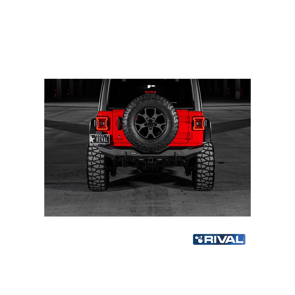 KRÁTKÝ ZADNÍ NÁRAZNÍK HLINÍKOVÝ RIVAL - JEEP WRANGLER JK, JL 2007-2025 KRÁTKÝ ZADNÍ NÁRAZNÍK HLINÍKOVÝ RIVAL - JEEP WRANGLER JK, JL 2007-2025