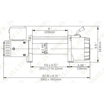 Naviják Escape EVO 12000 lbs [5443 kg] 12V EWX-U