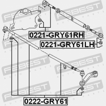 KULOVÝ ČEP ŘÍZENÍ PRAVÝ - NISSAN PATROL  Y61 GU4