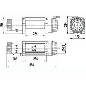 Escape Evo 15000 lbs [6810 kg] 12V, IP68