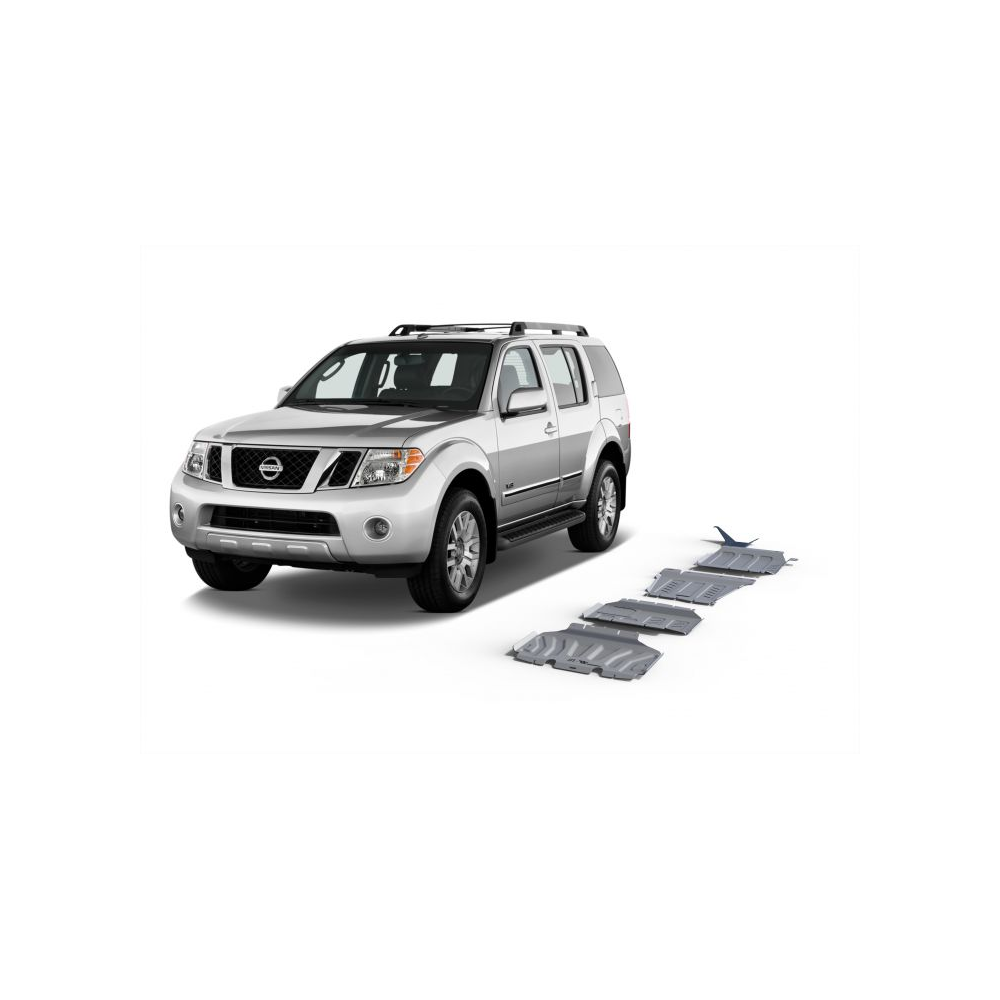 SADA OCHRANÝCH KRYTŮ PODVOZKU - NISSAN PATHFINDER R51 2,5 2,5D V6 3,0