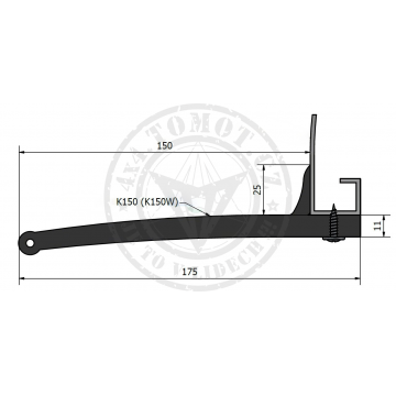 GUMOVÝ LEM -  100MM - VĚTŠÍ FALC