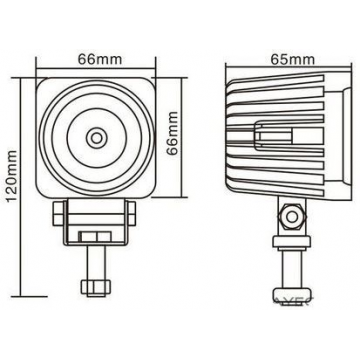 LED SVĚTLO WORK WB1CRA