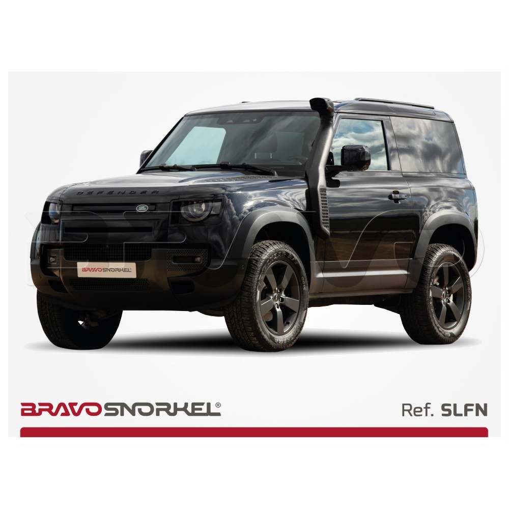 Šnorchl – zvýšené sání pro Land Rover Defender 2019+. Ochrana motoru, EC certifikát, kvalitní materiály a kompletní montážní sady.